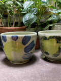 Playful Light Green Abstract Bowls