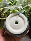Angular Satin Blue Planter