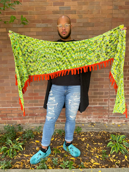 Iguana PDF Crochet Scarf Pattern