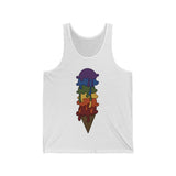 QUEER AND PROUD Melting Ice Cream Unisex Tank Top