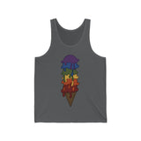 QUEER AND PROUD Melting Ice Cream Unisex Tank Top