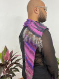 Purple Handspun Mambo Scarf