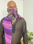 Purple Handspun Mambo Scarf