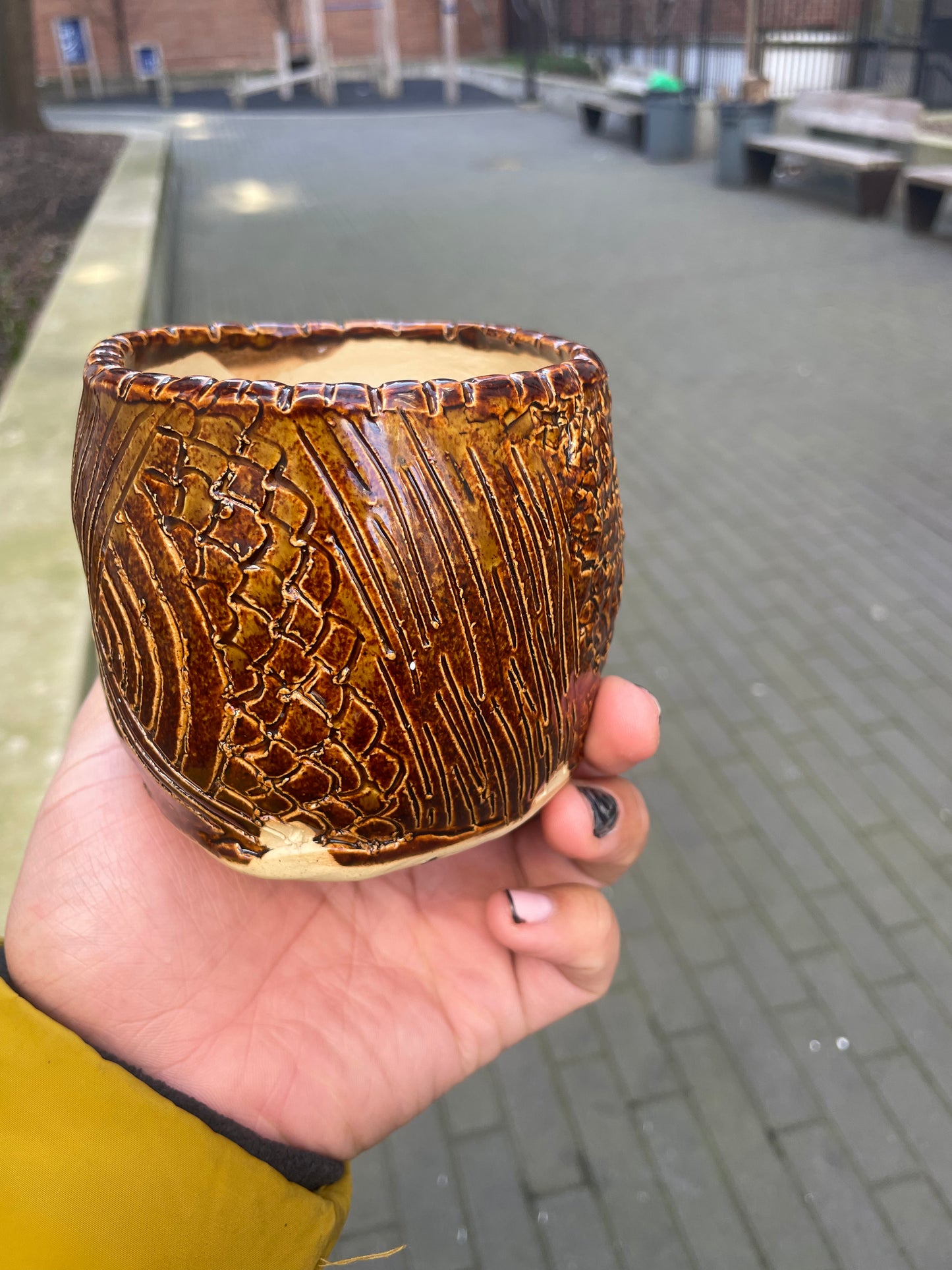 Bark Like Small Planter
