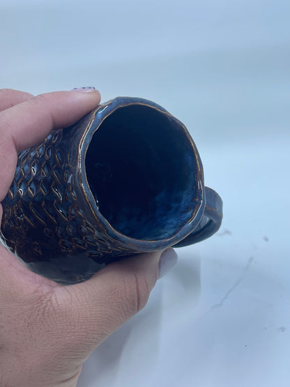 Floating Blue Round Mug