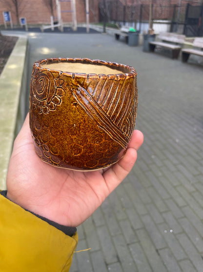 Bark Like Small Planter