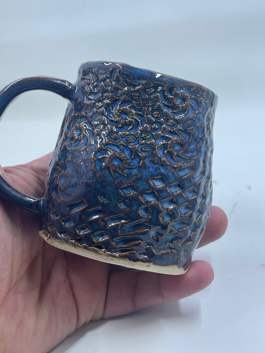 Floating Blue Round Mug