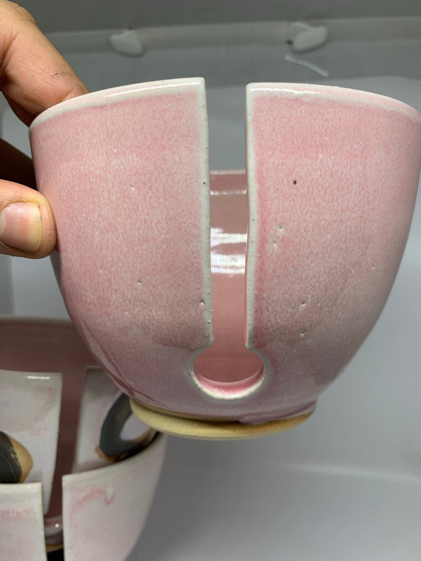 Juicy Pink Yarn Bowls