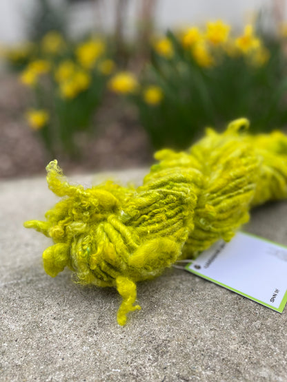 Lichen Lockspun Border Leicester Handspun art yarns